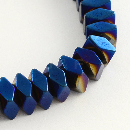 Electroplate Non-magnetic Synthetic Hematite Beads Strands G-R259-10F-1