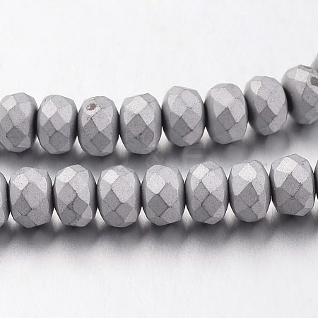 Electroplate Non-magnetic Synthetic Hematite Bead Strands G-F300-48B-F01-1