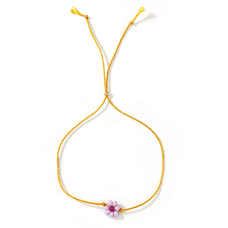 Flower Resin Beaded Slider Bracelets for Women SL9741-4-1