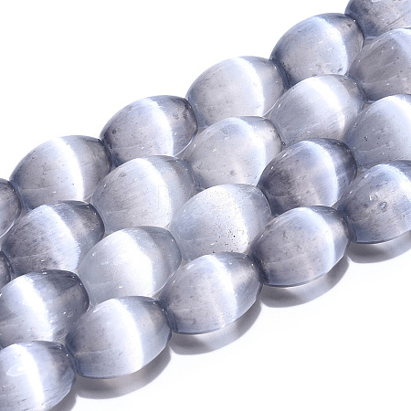 Dyed Natural Selenite Beads Strands G-T138-232B-1