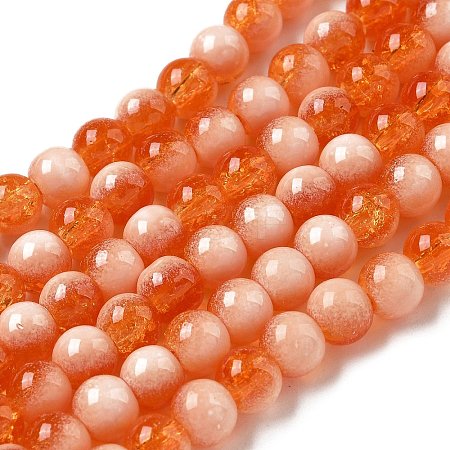 Crackle Glass Beads X1-GLAA-U001-6mm-10-1