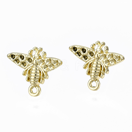 Alloy Stud Earring Findings PALLOY-T064-76LG-RS-1