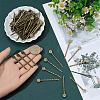 80Pcs Alloy Hair Bobby Pin Cabochon Settings FIND-SC0021-62-3