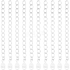 10Pcs 925 Sterling Silver End with Extender Chains and Teardrop Charms STER-BBC0008-98-7