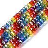 Electroplate & Gradient Color Glass Beads Strands X-LAMP-M023-01-1