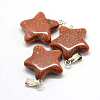 Star Natural & Synthetic Mixed Stone Pendants X-G-Q367-M-3
