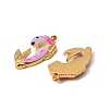 304 Stainless Steel Enamel Pendants STAS-T068-78A-02-2