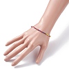 Sparkling Glass Beaded Stretch Bracelet for Women BJEW-JB07664-01-3
