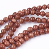 Goldstone Bead Strands X-G-R193-04-4mm-1