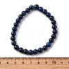 Natural Lapis Lazuli Beaded Stretch Bracelets X-BJEW-F202-04-5