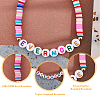 12Pcs 12 Style Handmade Polymer Clay Heishi Surfer Stretch Bracelets Set BJEW-AN0001-46-4