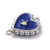 304 Stainless Steel Enamel Heart Connector Charms STAS-M110-04P-3