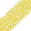 Electroplate Glass Beads Strands EGLA-A044-T4mm-B29-1