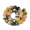 Natural Weathered Agate Beads Strands G-Q606-42B-D03-3