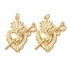 Brass Pendants KK-CBA2F11-15A-G-1