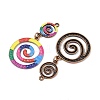 Tibetan Style Alloy Big Pendants AL-CBA606A-10-2