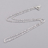 Brass Cable Chain Necklaces SW028-01S-NF-2