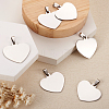201 Stainless Steel Stamping Blank Tag Pendants STAS-TA0004-03-5