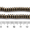 Electroplated Natural Lava Rock Beads Strands G-A256-E01-01A-4