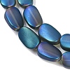 Electroplate Glass Beads Strands EGLA-C009-01B-FR01-3