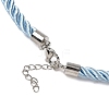 5MM Nylon Twisted Cord Necklace Making FIND-G096-01P-22-2