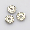 Disc Plating Zinc Alloy Spacer Beads PALLOY-N0101-07P-1