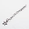 Tarnish Resistant 304 Stainless Steel Heart Link Chain Extender FIND-JF00074-2