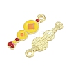 New Year's Day Alloy Enamel Pendants FIND-I067-03G-02-2