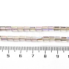 Electroplate Transparent  Glass Beads Strands EGLA-H106-01A-HR01-4