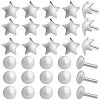30Pcs 2 Styles 925 Sterling Silver Flat Head Pins STER-SC0001-70P-7