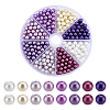 Pearlized Glass Pearl Round Beads HY-HY0001-10-1
