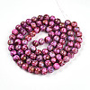 Baking Paint Glass Beads Strands X-DGLA-N003-10mm-B03-3