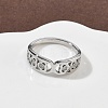 304 Stainless Steel Cubic Zirconia Finger Rings for Women RJEW-F189-03P-3