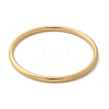 Ion Plating(IP) 304 Stainless Steel Plain Bangles for Women BJEW-S161-13G-4