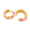 Rack Plating Brass Hoop Earrings EJEW-C102-44G-04-2