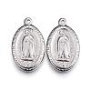 304 Stainless Steel Lady of Guadalupe Pendants STAS-H363-03-1