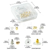 142Pcs 8 Style Brass & Silicone Earring Nuts KK-YW0001-44-3