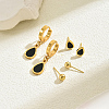 3Pairs 201 Stainless Steel Teardrop & Round Earring Sets NV3821-5