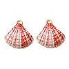 Baking Paint Alloy Pendants FIND-G097-01E-1