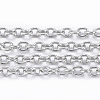 Non-Tarnish 3.28 Feet 304 Stainless Steel Cable Chains X-CHS-H009-06P-1