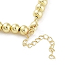 Brass Beaded Necklaces NJEW-L170-08C-G-3