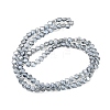 Pearl Luster Plated Electroplate Transparent Glass Beads Strands EGLA-G037-09A-PL01-2