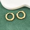 Brass Huggie Hoop Earrings KK-CBA8324-18E-G-3
