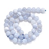 Natural Blue Lace Agate Beads Strands G-F222-30-6mm-01-6