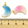 Brass Enamel Pendants KK-S401-08G-3