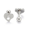 Tarnish Resistant 201 Stainless Steel Barbell Cartilage Earrings LS-EJEW-R147-36-1