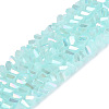 Electroplate Imitation Jade Glass Beads Strands EGLA-Q139-01A-B05-1