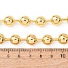 Brass Ball Chain Necklaces for Men Women NJEW-H089-01G-5