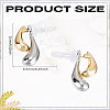 1Pair Alloy Stud Earrings EJEW-LP0012-07-2