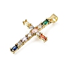 Easter Brass Pave Cubic Zirconia Pendants CU-E002-01C-G04-2